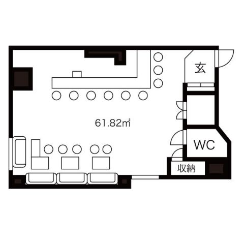 北新地　貸店舗事務